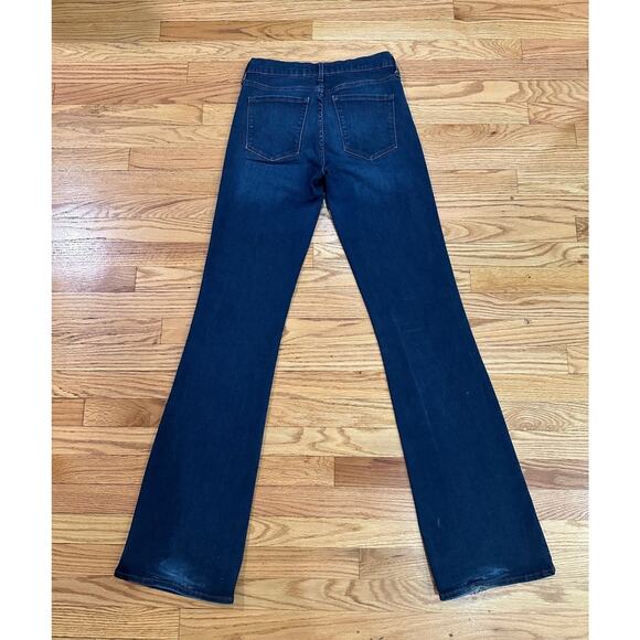 Gap Perfect Boot Womens Mid Rise Bootcut Y2K flare Stretch Blue Jeans Size 29T - Picture 2 of 7
